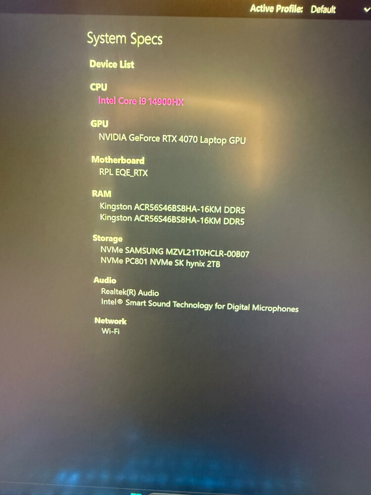 Gaming laptop  - 2