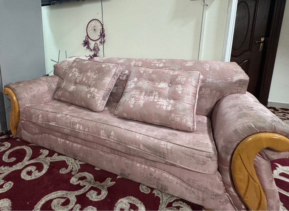 Pink sofa set - 1