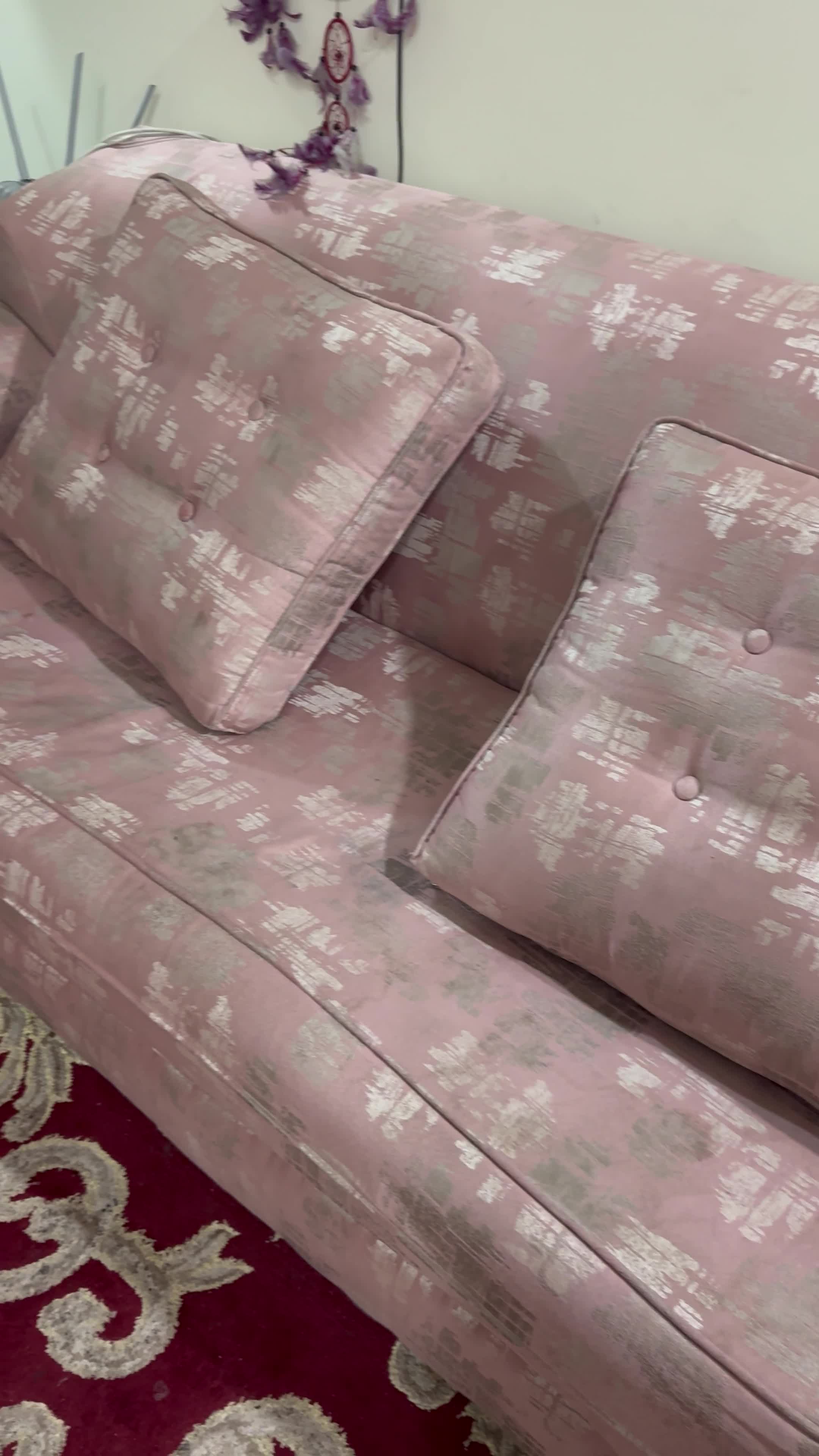 Pink sofa set - 4