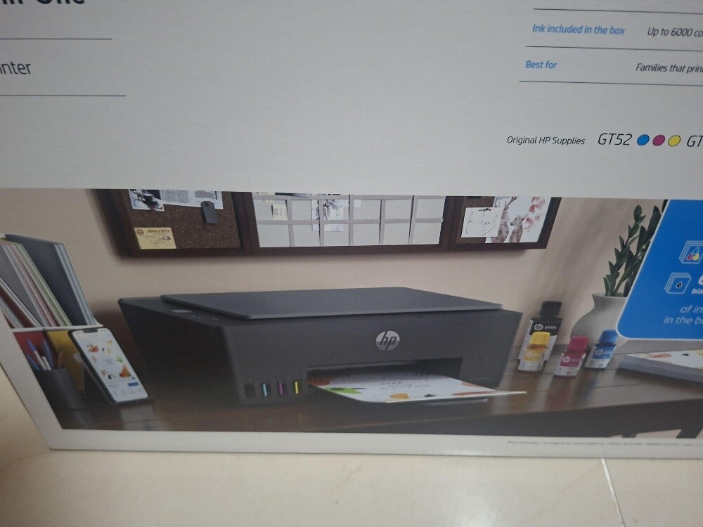 Hp smart tank 581 with ink full + b - 10