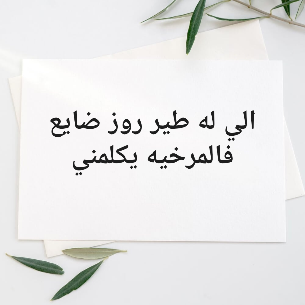 وجد طير روز ضايع فالمرخيه - 1