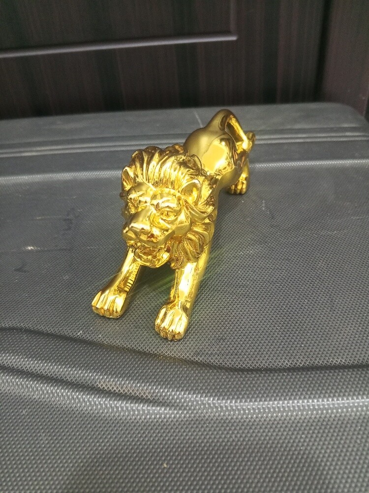 Golden Lion Figurine - 3