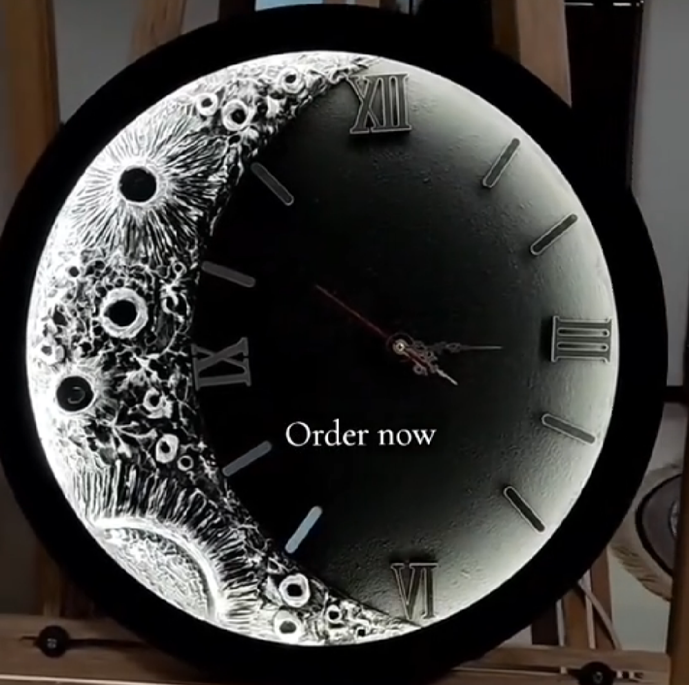 hand made wall clock - 2