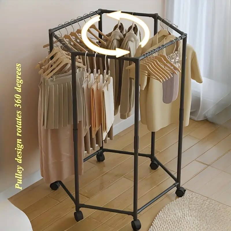 New Rotating Clothes Rack (360° Rot - 2