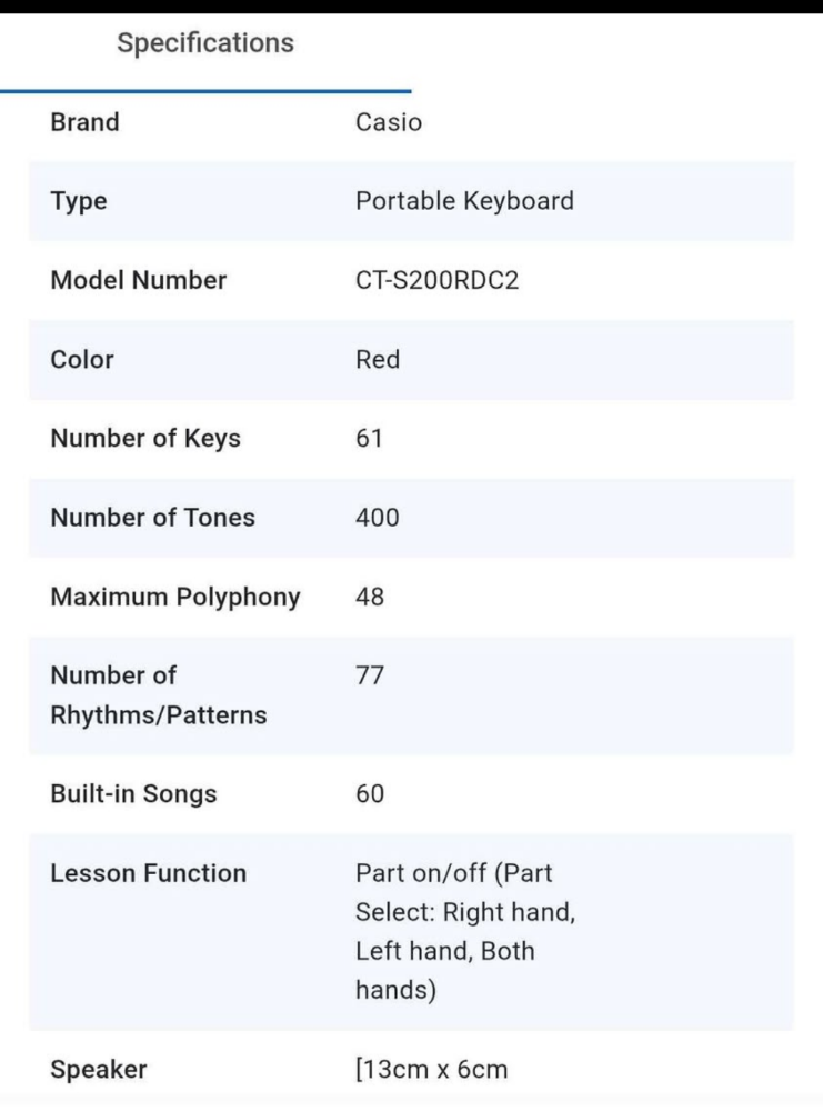 CASIO Portable Keyboard | 61-Key | - 3