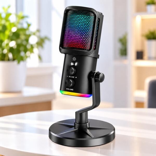 USB RGB Condenser Gaming Mic - 1