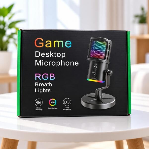 USB RGB Condenser Gaming Mic - 3