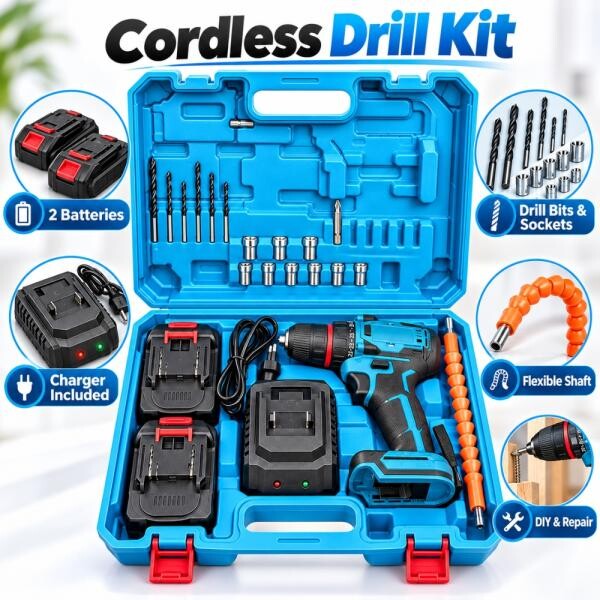 Cordless Drill Machine Kit - 3