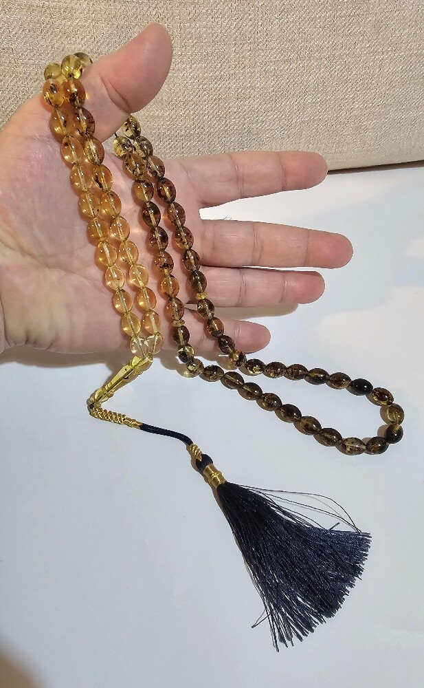مسباح كهرمان 35 جرام مدرج - 5