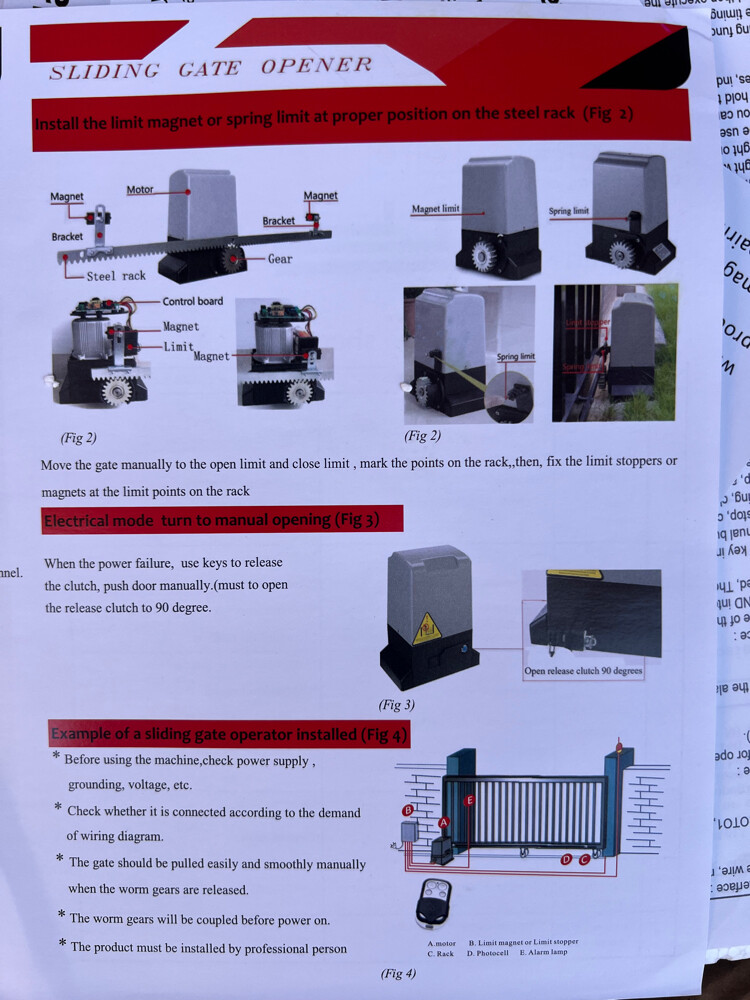 SLIDING GATE OPENERS With all acces - 4