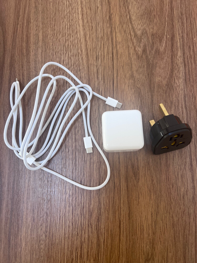 Dual Apple USB-C 35w cables include - 1