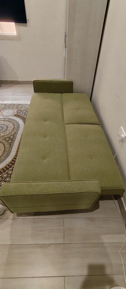 Green 3 Seater Sofa Bed - 2