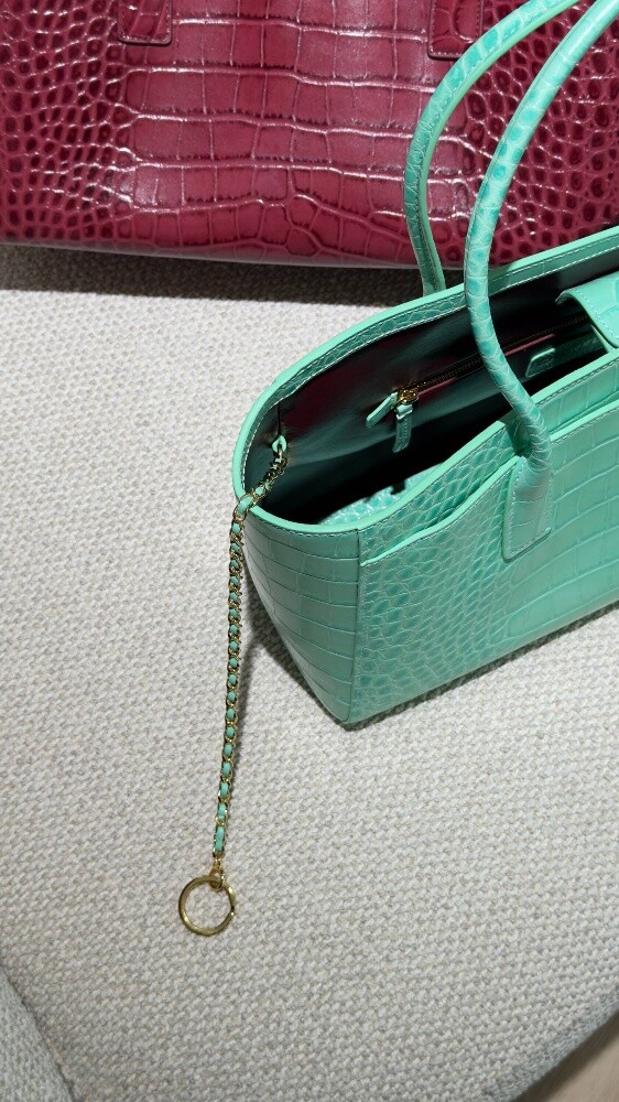 COCO Small Shopping Bag Croco  dile - 3