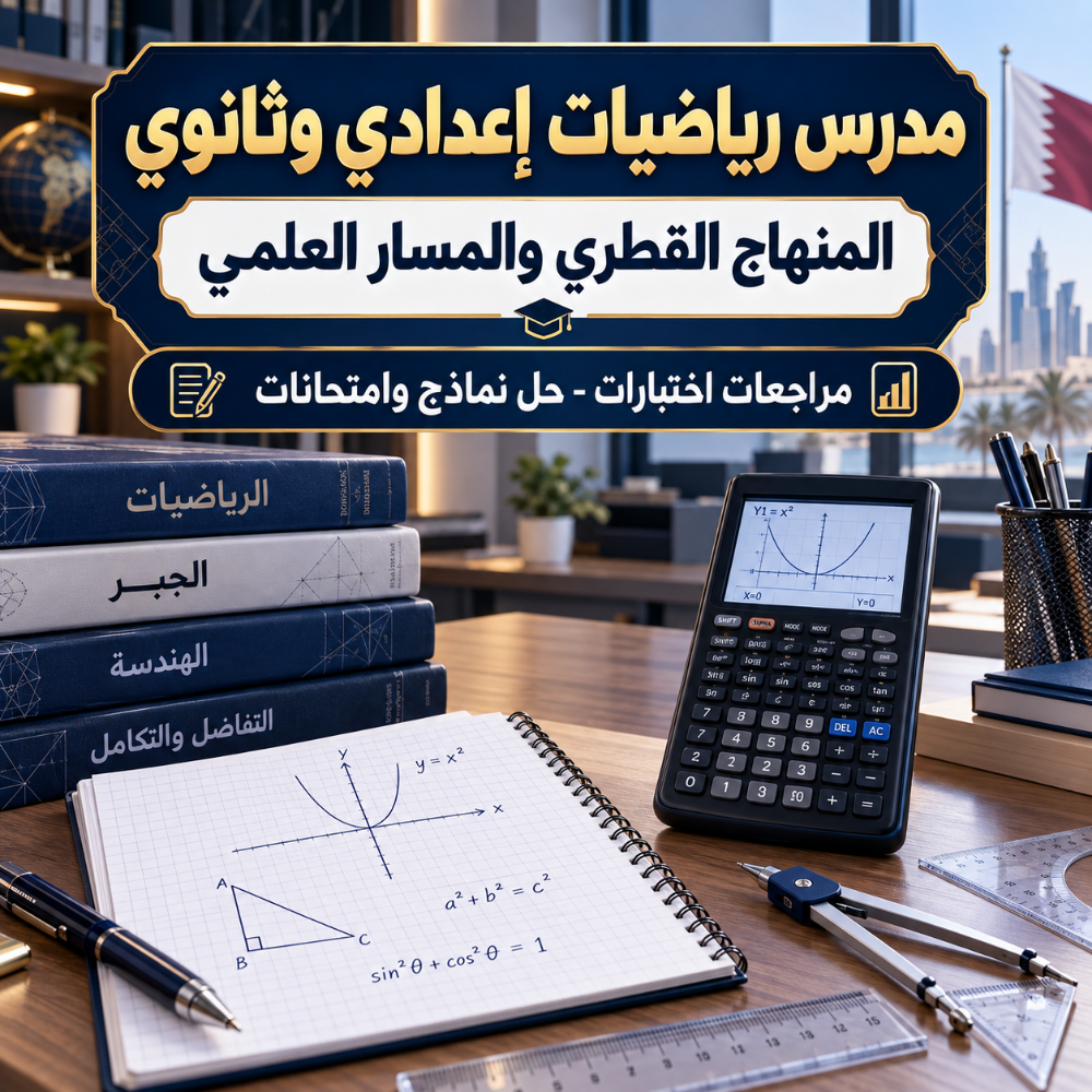 مدرس رياضيات إعدادي وثانوي قطر - 1