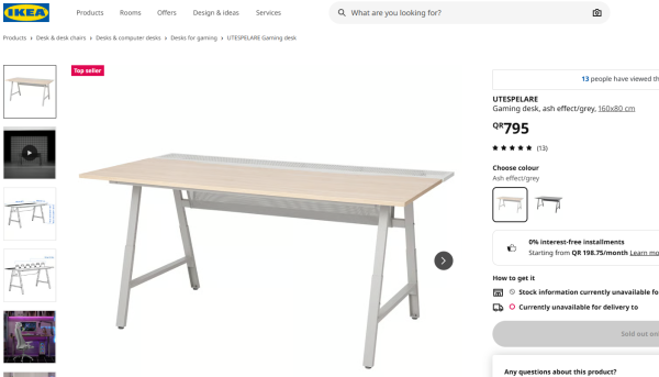 Ikea Gaming Desk - UTESPELARE - 1