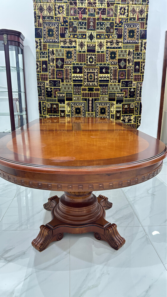Dining table with two glass display - 1