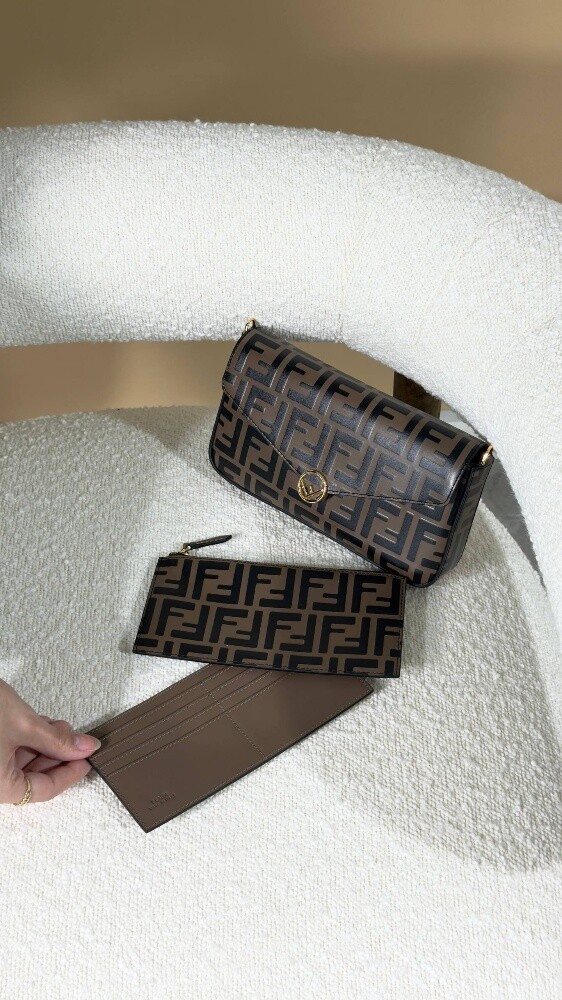 FND Continental Brown leather walle - 7