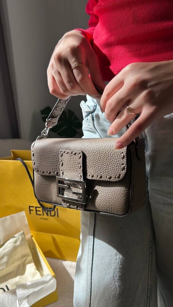 Fendi Baguette Mini Grey - 2