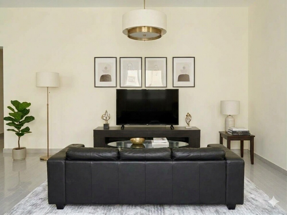 Luxurious leather sofa set for sale - 2