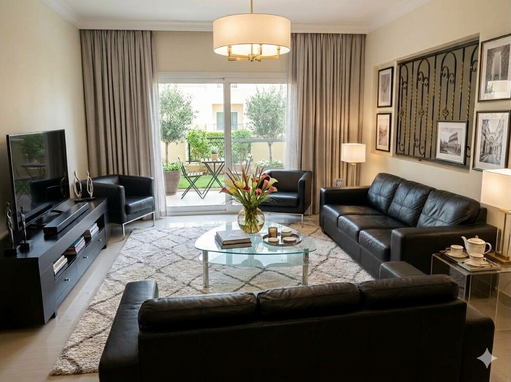 Luxurious leather sofa set for sale - 4