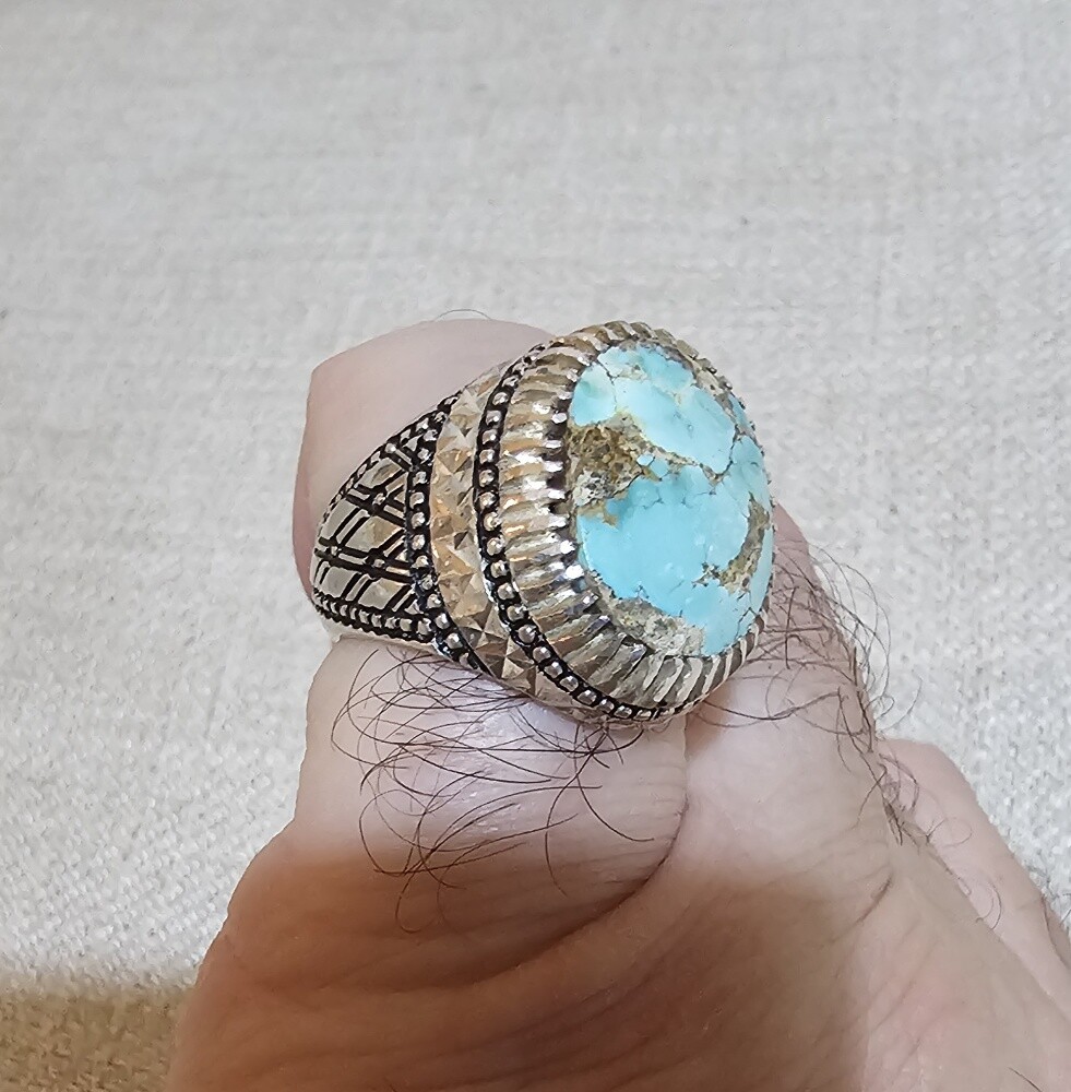 Neyshaburi Turquoise ring - 4