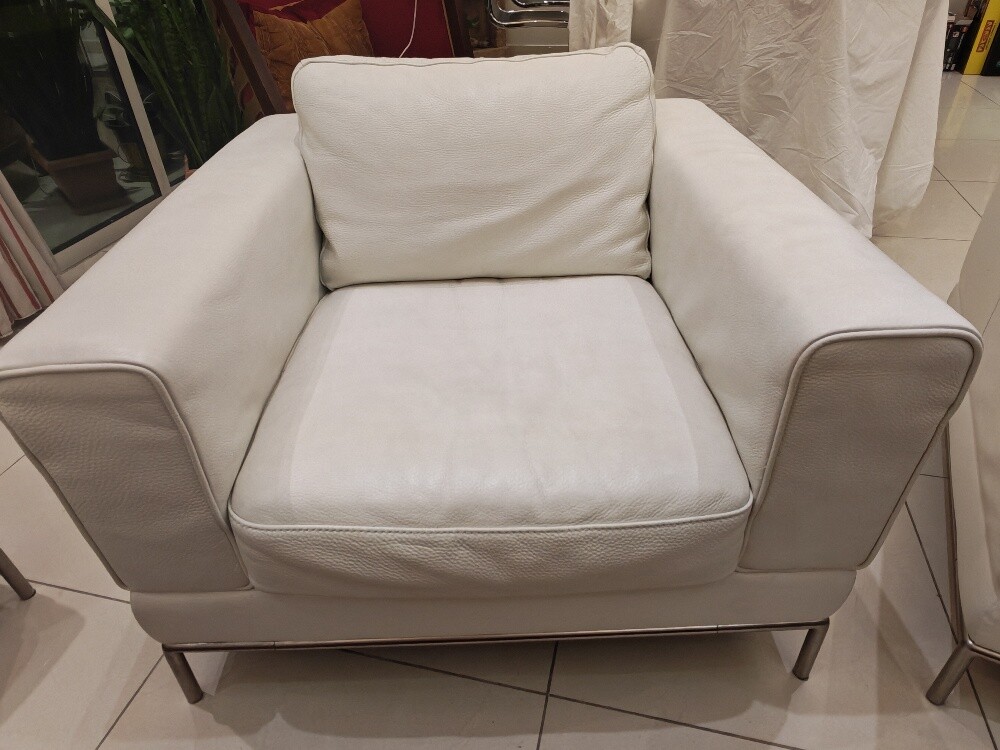 Genuine leather sofa group, Ikea - 4