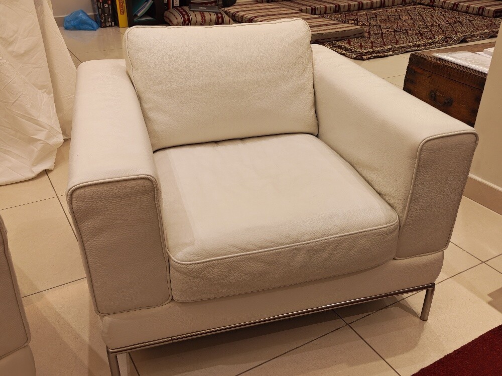 Genuine leather sofa group, Ikea - 5