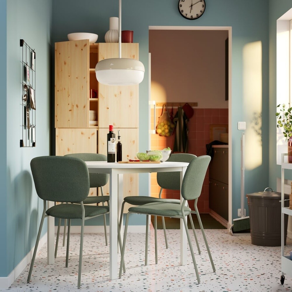 ikea white dining table - 3