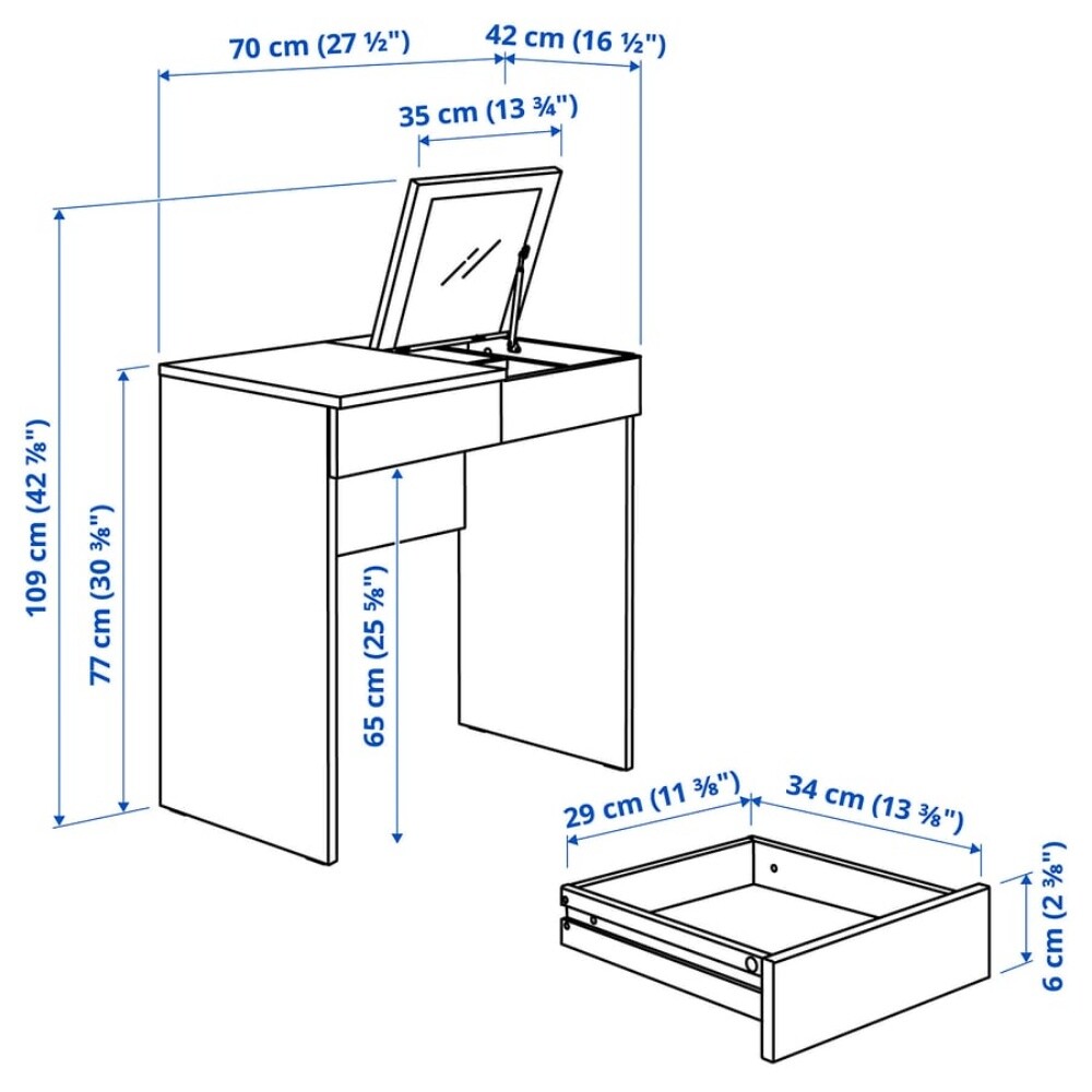 Dressing table white - 3