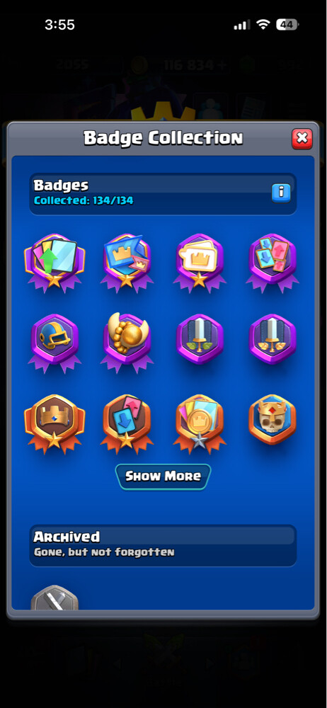 CR Lvl 16, 30 evos, 10 heros  - 19