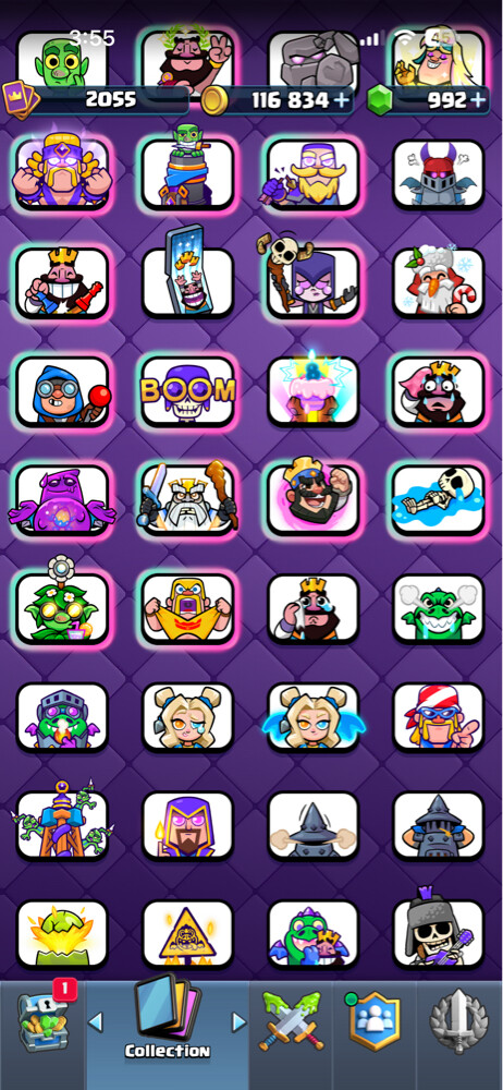 CR Lvl 16, 30 evos, 10 heros  - 24