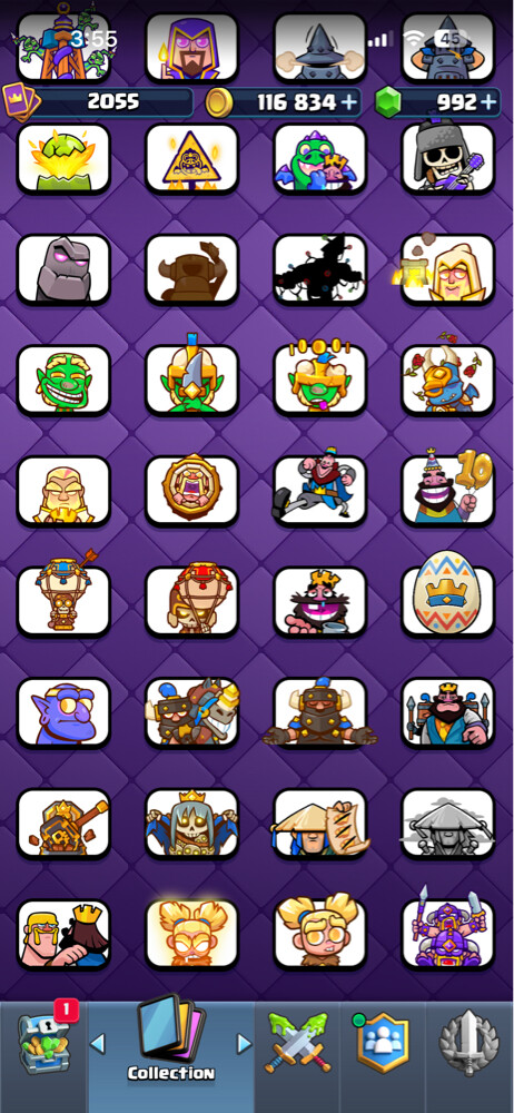 CR Lvl 16, 30 evos, 10 heros  - 25