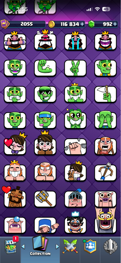 CR Lvl 16, 30 evos, 10 heros  - 20