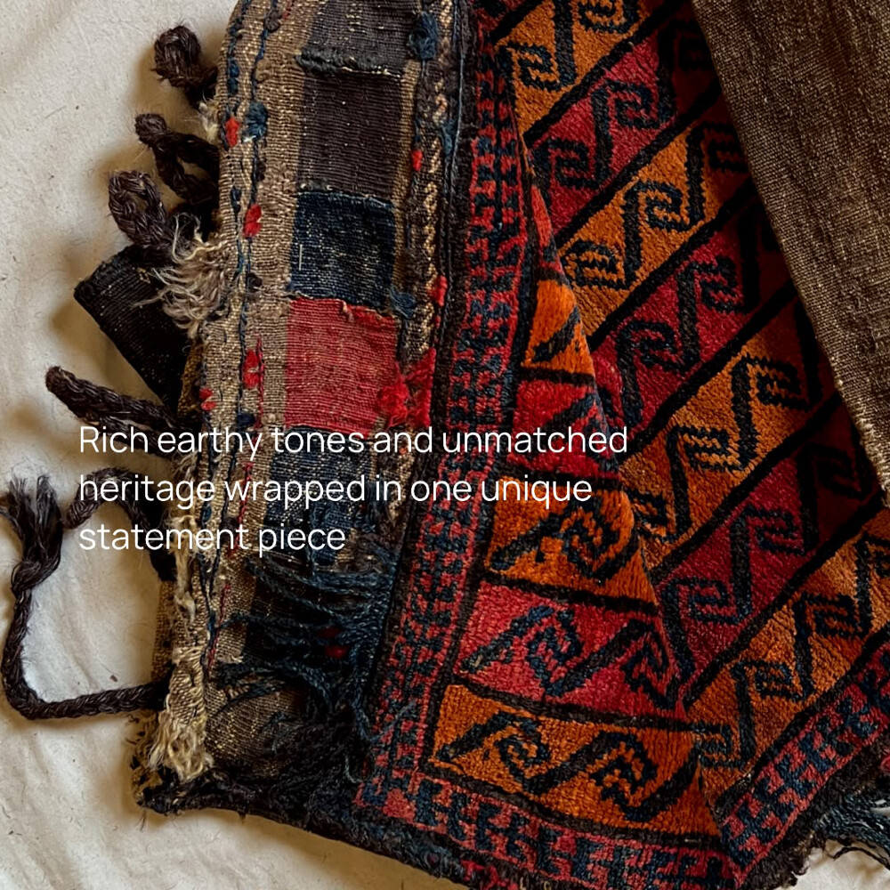 baluchi vintage cushion rug - 3