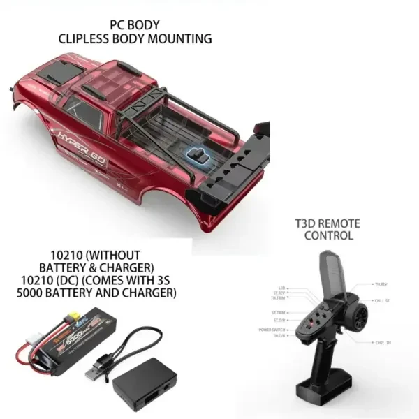 MJX Hyper Go DC 10210 - RC Car - 6
