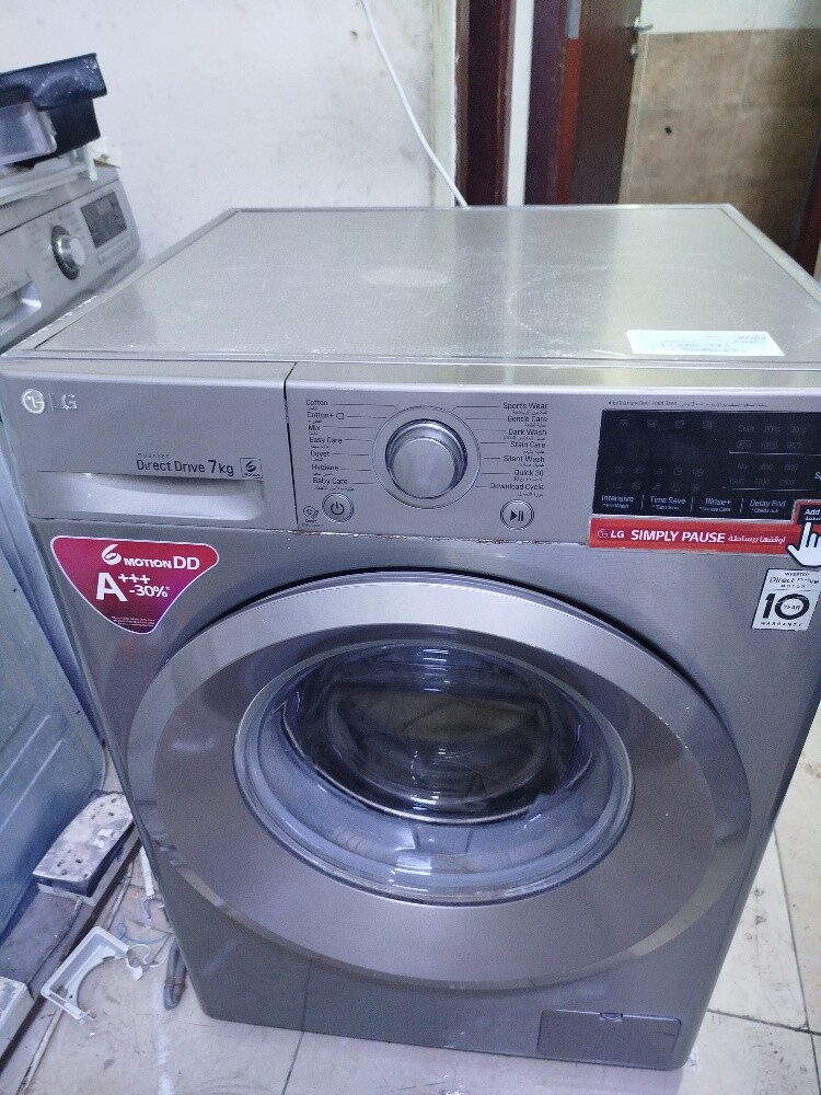 Lg 7kg silver color washing machine - 2