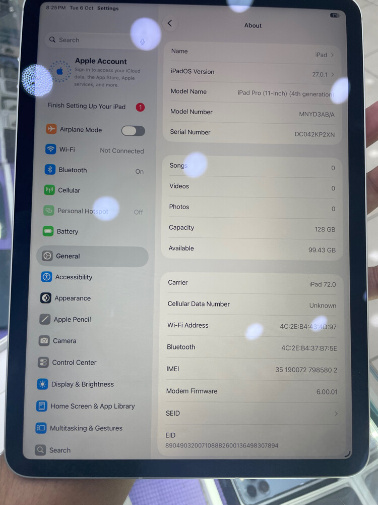 IPad Pro m2 cellular 128gb 5g - 6
