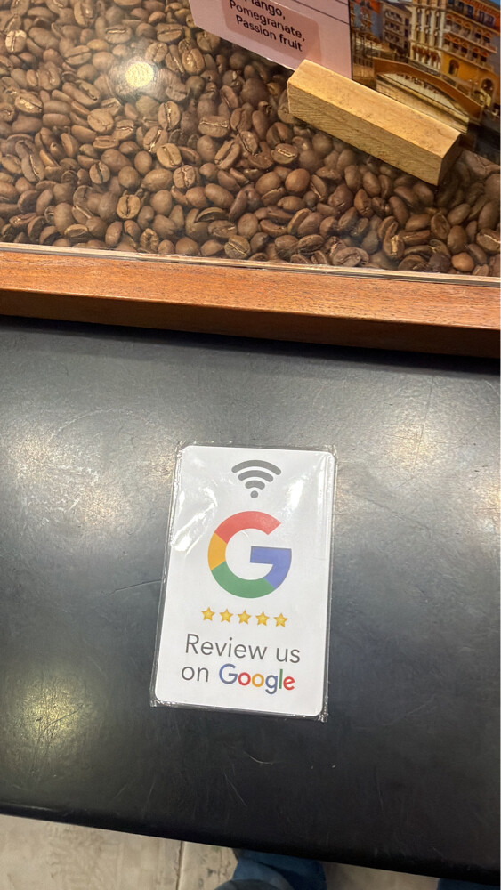 Nfc goole review/menu cards - 2
