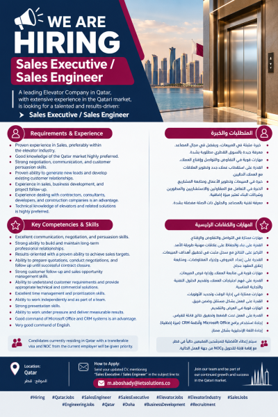 Sales Executive / Sales Engineer - 1