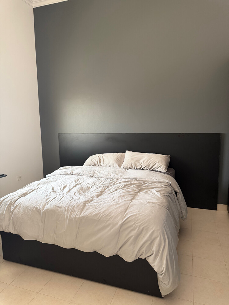 Black bed and closet - 2