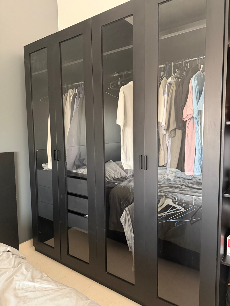 Black bed and closet - 5