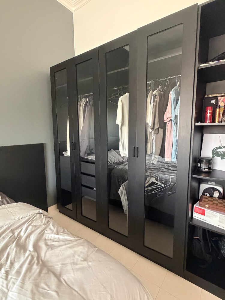 Black bed and closet - 4
