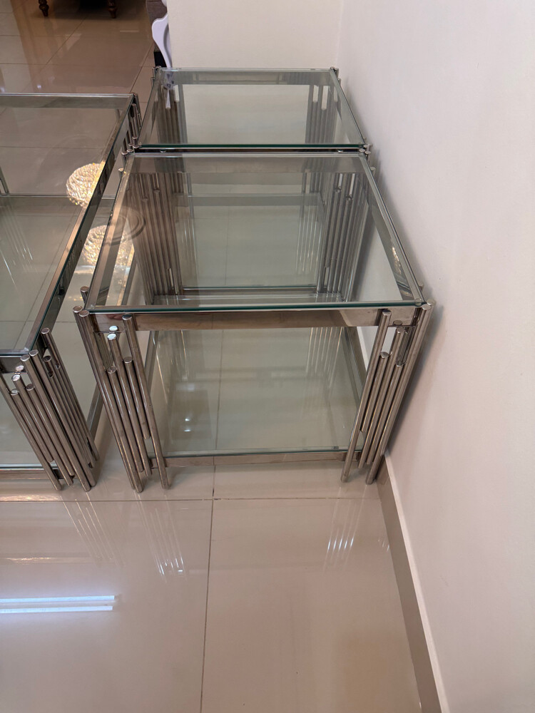 set of glass tables for sale - 4