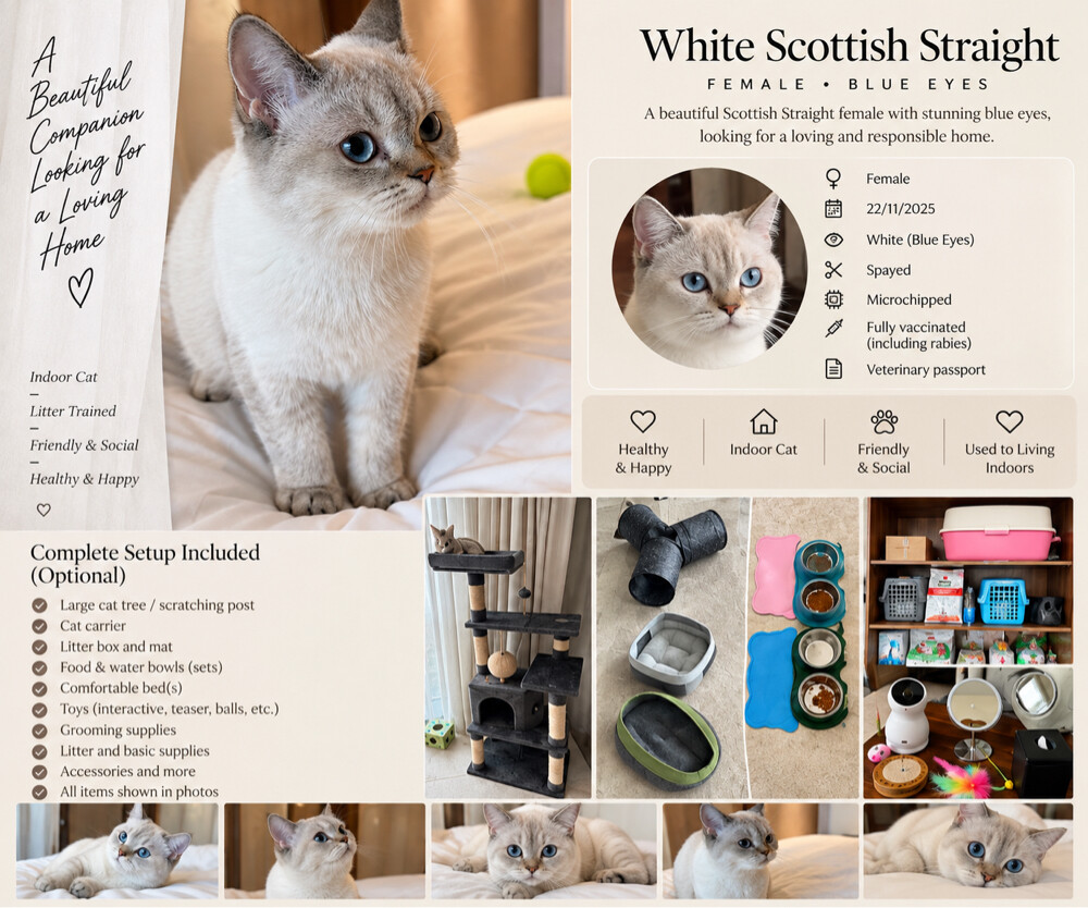 White Scottish Straight Female - 3