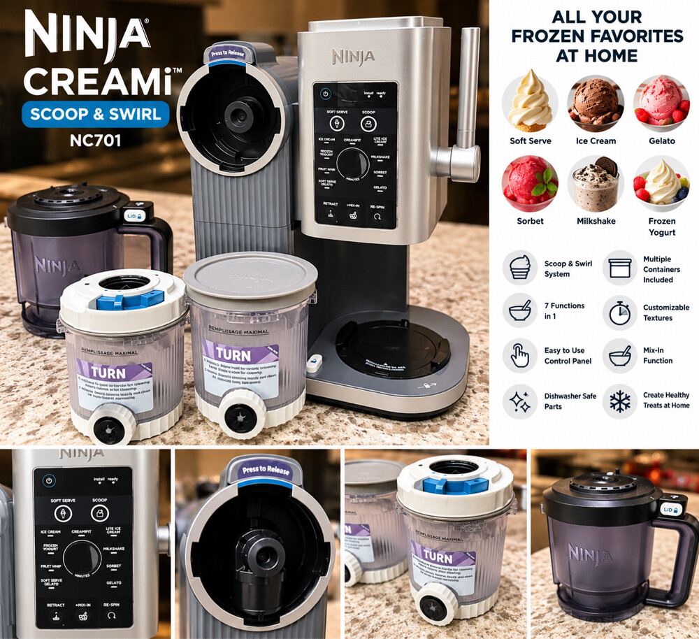Ninja CREAMi Scoop & Swirl NC701 - 3