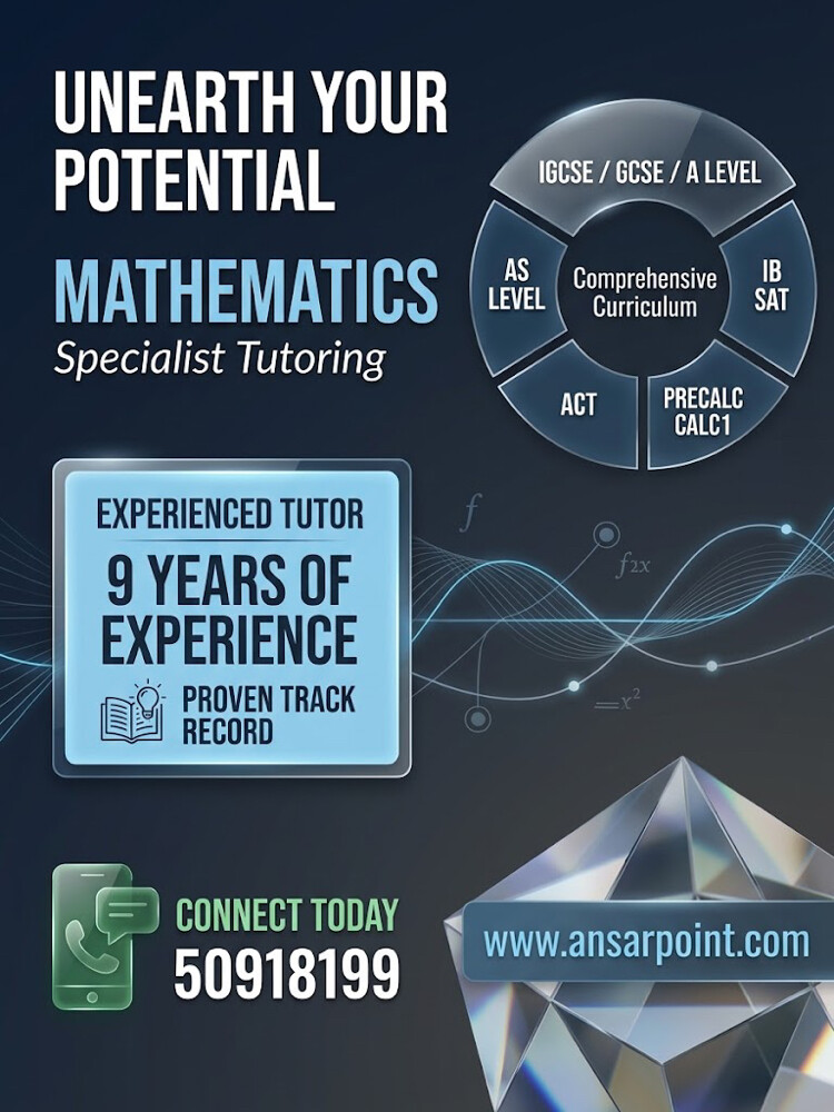 Experienced Maths tutor available  - 1