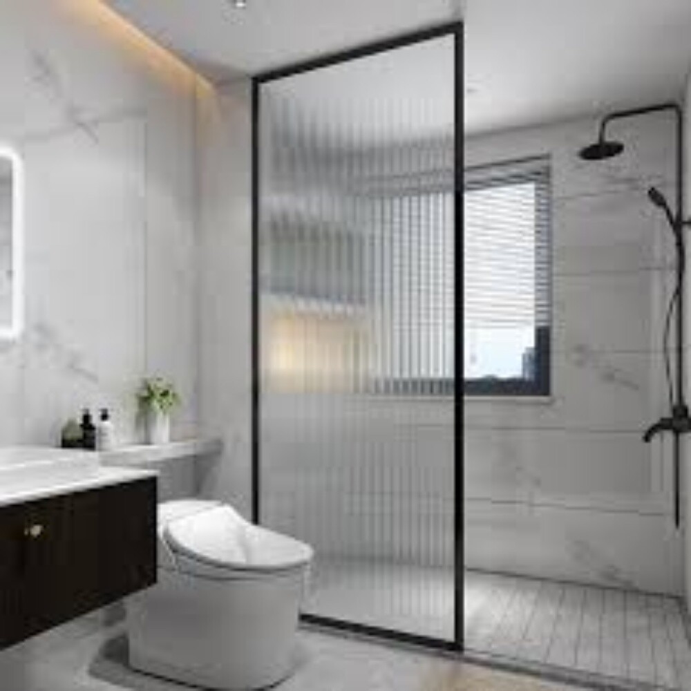 Glass partition for bathroom shower - 5
