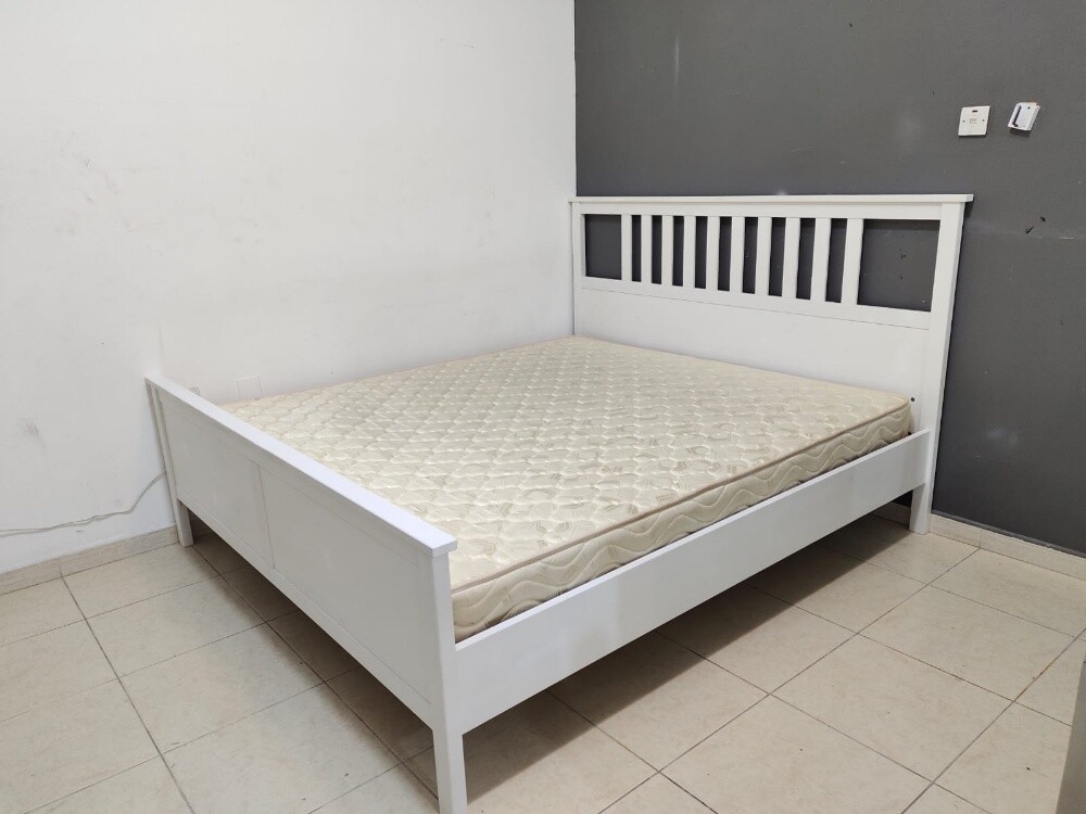 King size bed with mattress for sa - 3