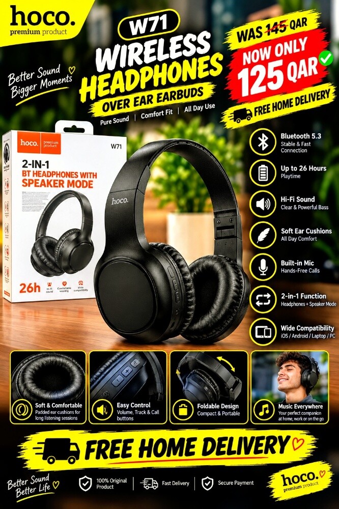 hoco w71 Gaming headphones - 1
