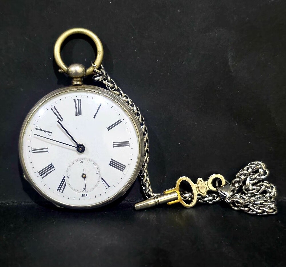 Vintage Swiss 1800's Pocket Watch - 1